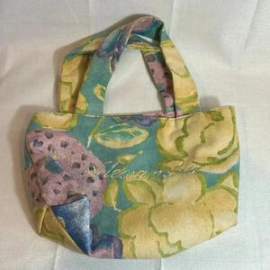 Flower bag with embroidery “Alexandra” on front Excellent condition‎